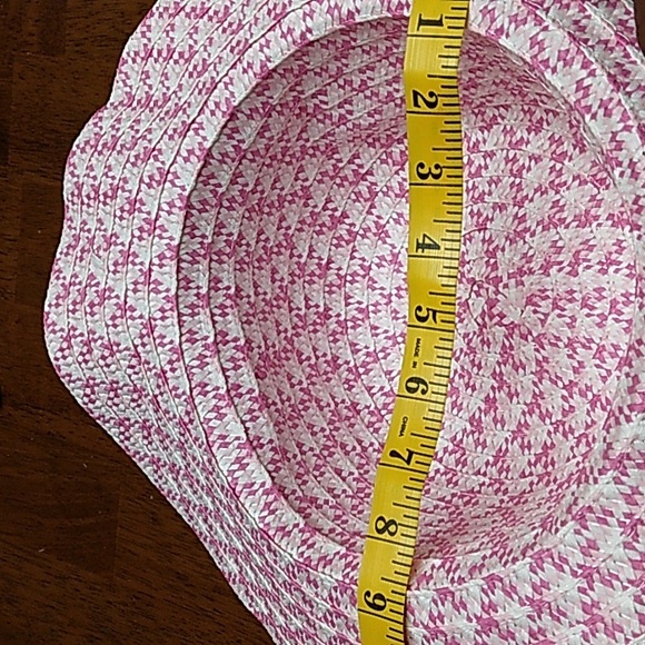 Chapeau pink and white weave design hat - Picture 7 of 8